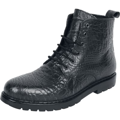 Black Premium by EMP Zwarte laarzen met patroon en platte hakken - Heren - EU41