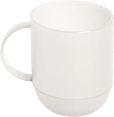 Witte Keramische Mok 350 ml - Geschikt voor Magnetron en Vaatwasser