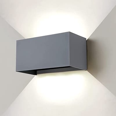 Led-wandlamp 24 W voor binnen en buiten, waterdicht IP65, koudwit licht, instelbaar voor balkon en woonkamer