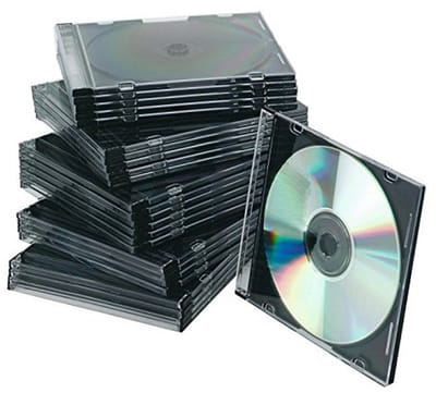 Dailygoods- CD Jewel Case Slim - 25 Stuks - Plastic - Ruimtebesparend - Beschermhoezen - Zwart - Houdt CD's Veilig en Schoon - Cd Hoes