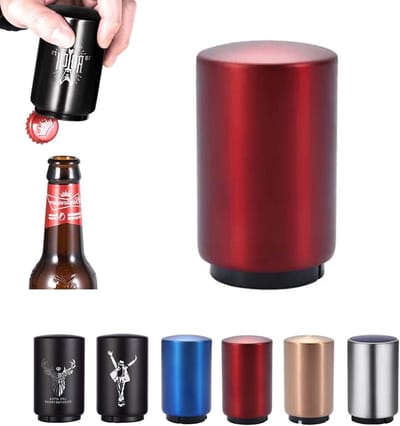 Automatische Magnetische Flesopener voor Bier en Wijn, Perfect Cadeau voor Vaderdag, Keukenaccessoire voor Gemakkelijk Openen van Flessen