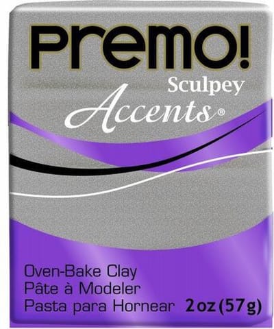 Premo White Gold Glitter - klei 57 gr - Sculpey