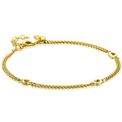 ZINZI Verguld Zilveren Armband ZIA2409G