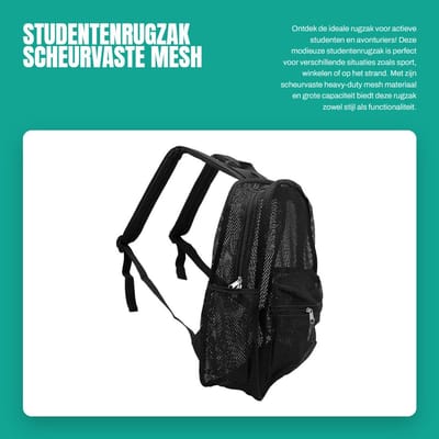 Dailygoods- Studentenrugzak Scheurvast - Ergonomisch Ontwerp - Grote Capaciteit - Sport/Rugzak - Lichtgewicht Polyester - Modieus voor Reizen