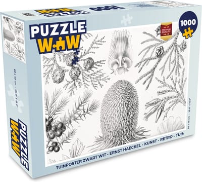 Puzzel Coniferen - Ernst Haeckel - Kunst - Retro - Illustratie - Natuur - Legpuzzel - Puzzel 1000 stukjes volwassenen