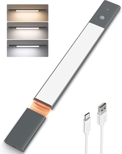 Led-kastlamp met bewegingssensor - 40 cm, oplaadbaar via USB, LED-verlichting voor keuken en kast