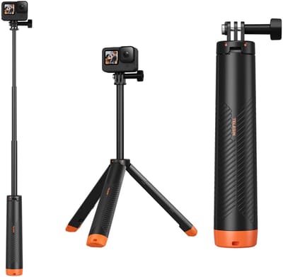 TELESIN Onderwater Drijflichaam Duikstok Uitschuifbare Selfie Stick Statief Voor Gopro Insta360 DJI OSMO Actiecamera Accessoires
