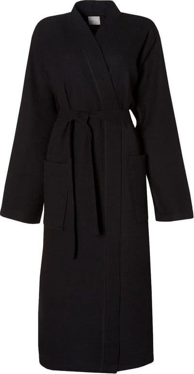 Seahorse - Waffle - Kimono - Badjas - Zwart - S