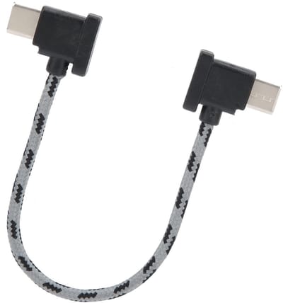 Allecto - Datakabel type C naar type C - Haakse datakabel - Lichtgewicht - Voor afstandsbediening drone - Geschikt voor Mavic Air 2 en Mini 2