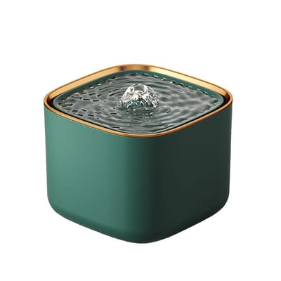 carmdering - Drinkfontein Kat en Hond - Waterautomaat-Waterfontein Huisdieren -Verkoeling Hond/Kat- 3 L-Fluisterstil-Groen