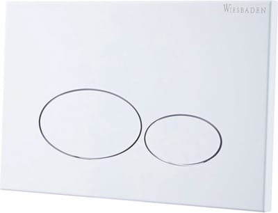 Wiesbaden X32 Metal Drukplaat voor Inbouwreservoir - Mat Wit