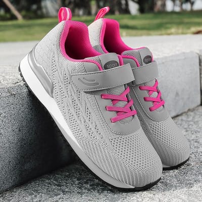 Antislip Schoenen voor Ouderen Heren Lente Middelbare Leeftijd en Ouderen Wandelschoenen Dames Lichtgewicht Zachtzool Papa Schoenen 40 pink