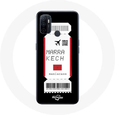 Coque - Oppo - A53 - Souple - Noir - Billet d'avion Marrakech Maroc