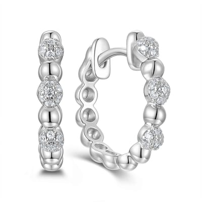 9NB-1649 – New Bling – Zilveren oorbellen rond – Met zirkonia – Zilverkleurig – 925 zilver
