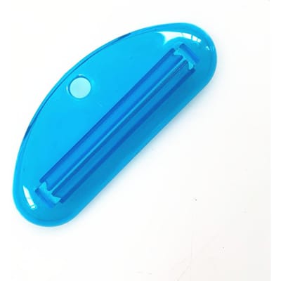 Presse-dentifrice manuel pressé, Tube de dentifrice multifonction, distributeur de nettoyant pour le visage, accessoires de salle de bains blue