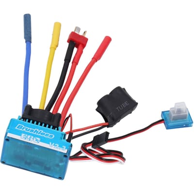 60A Borstelloze ESC voor 110 RC Model Auto Boot Waterdicht 2?3S Lipo BEC 5.8V3A Mannelijk T-stekker black