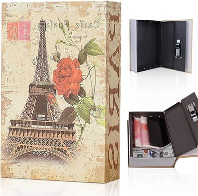 Veilige Boek Box met Combinatieslot voor Geld, Sieraden en Documenten - Ideaal voor Thuis en Kantooropslag