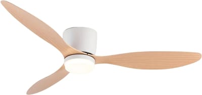 Nivard Plafondventilator - Met Verlichting - Plafond Ventilator - Met Lamp - Plafonniere Met Ventilator - Met Licht - Zwart - 105cm