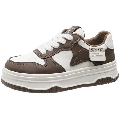 Kleine Witte Schoenen Dames Lente Nieuwe Dikke Basisplaat Schoenen Sport Lichtgewicht Dames Schoenen 40 white