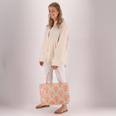 Strandtas Dames - Earth - Met ritssluiting  - One Size