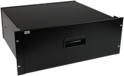 Racklade - Serverlade Opbergruimte - Serverapparatuur Opbergen - Universele 19 Inch Pasvorm - 4 HE - Zwart