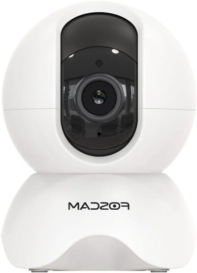 Bewakingscamera Binnen - Wifi Camera - Huis Bewaken - Persoonsherkenning AI - 5 MP Resolutie - Wit