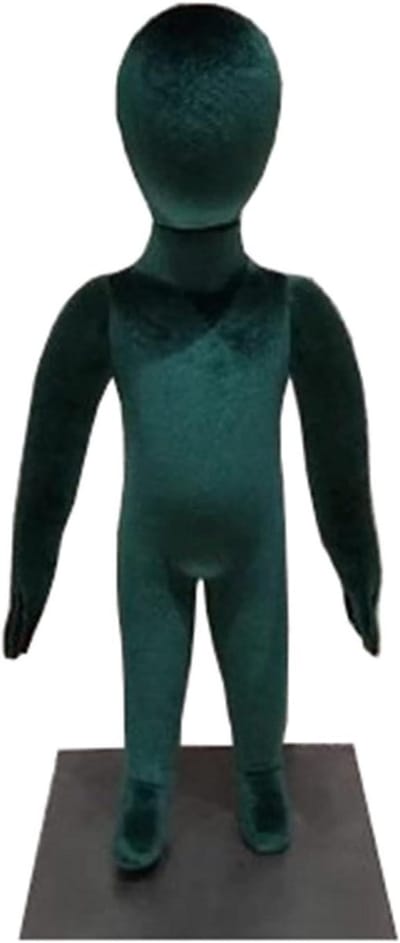 Kinder Paspop - Naai-jurkvorm Kinderpop - Kleding Ontwerpen - Pinnable Stofoppervlak - 1 jaar oud - Groen