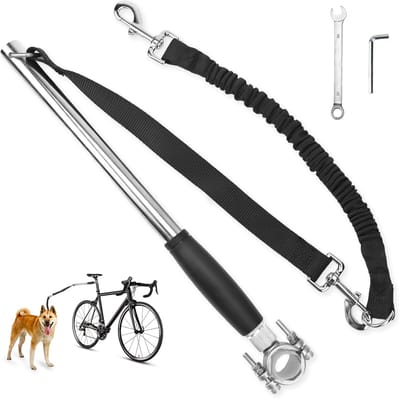 Hands-Free Hondenriem voor Veilig Fietsen - RVS Telescoop - Hondenriem voor Training en Jogging