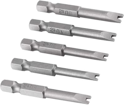 U-vormige Schroevendraaier Bits - Speciale Schroevendraaiers Set - Reparatiewerkzaamheden Uitvoeren - S2 Legering Staal - 50 mm Lengte - Zilverkleurig