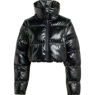 Adidas Essential Glossy Puffer Black Größe: L | Winterjacken Outlet | Damen | Schwarz