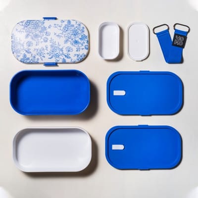 Yoko Design Lunchbox bloemen blauw