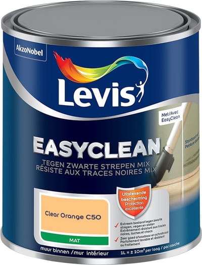 Levis - Easyclean Tegen Zwarte Strepen Mix - Clear Orange C50 - Mengverf - 1 L