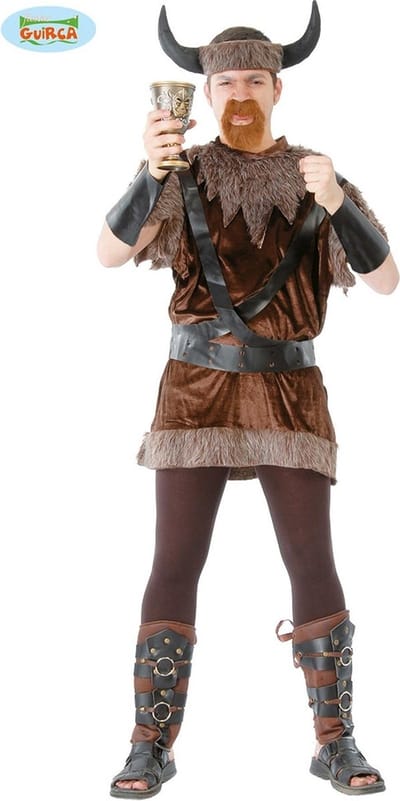 Fiestas Guirca - Kostuum Viking man - L (52-54) - Carnavalskleding - Carnaval - carnavalskleding 2027 - Carnaval kostuum