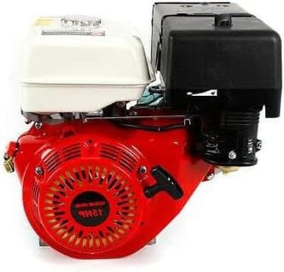Benzinemotor 4-takt - Industriële motor - Landgereedschap - Oliealarm functie - 420 cc - Zwart