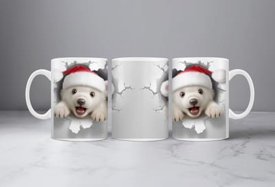 Koffiemok kerst 3D beer