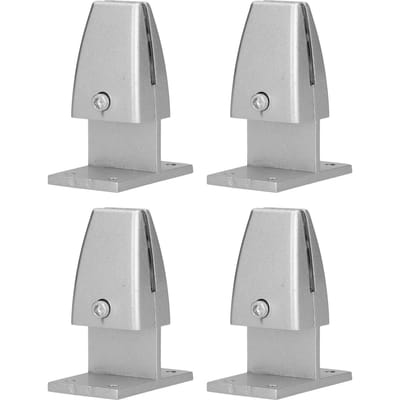 4 stuks Bureau Scherm Schot Klem T Type Aluminiumlegering Zilver Desktop Scheidingswand Beugel Houder voor