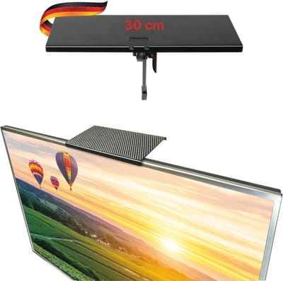 TV Opbergsysteem voor Platte TV's - 12 Inch - Extra Legplank en Beugels voor Geluidssystemen