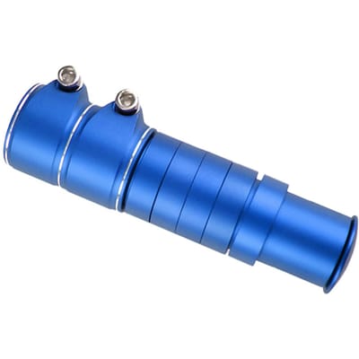 Fietsstuurpen Verhoger Stuur Verlengstuk Fietsvorkpen voor Racefiets Mountainbike Aluminiumlegering Head Up Adapter 13cm blauw