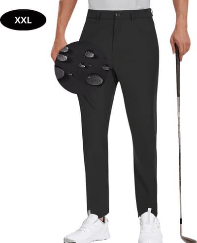 Bovista Golfbroek Heren - Golfkleding - Golfen - Golf Accessoires - Nette Pantalon - Zwart XXL - Maat 54