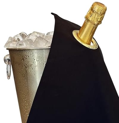 Bottle Cloth voor Flessen - Druppelvrij Serveren van Wijn en Champagne, 42 cm