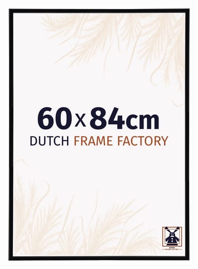 Fotolijst 60x84 cm - Kunststof - Zwart Hoogglans - Angers