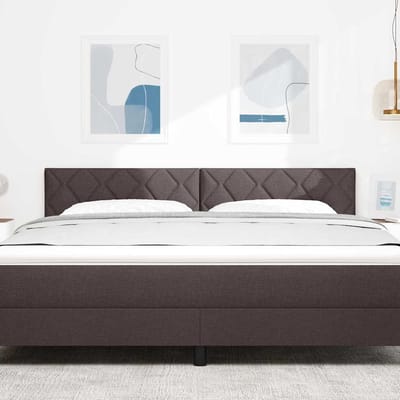 vidaXL - Hoofdbord - Donkerbruin - 180 - cm - Stof