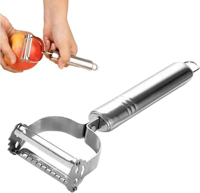 Multifunctionele Aardappel Schiller - RVS 3-in-1 Ultra Scherp Groente Schiller met Julienne Functie voor Komkommer en Meer
