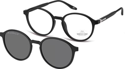 Montana Leesbril MRC4 +1:00 ZWART inclusief Clip-on zonnebril