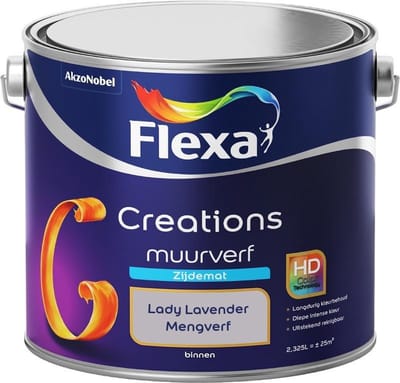 Flexa - Creations Muurverf Zijdemat - Lady Lavender - Mengverf - 2,5 L