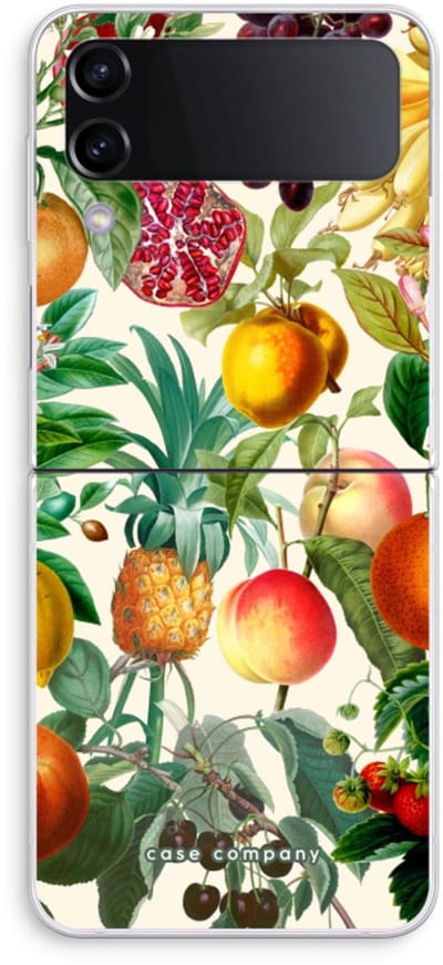 Case Company® - Hoesje geschikt voor Samsung Galaxy Z Flip4 hoesje - Classic Flora - Soft Cover Telefoonhoesje - Bescherming aan alle Kanten en Schermrand