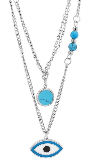 AKZENT Akzent dames ketting met hanger "Eldern" met hanger 925 zilver - dames halsketting - verguld