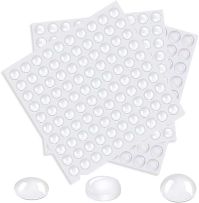 Pack van 250 Transparante Rubber Buffers voor Meubels, Deuren en Geluiddemping, Zelfklevende Pads