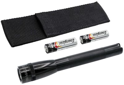 Mini Maglite LED zwart met riemholster incl batterijen | 2cell AA - Mini Maglite - Riemhouder - Beltholder