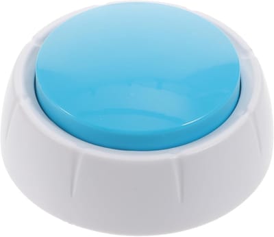 Honden Stemknoppen - Opneembare Knoppen - Huisdier Training - Interactief Leer Speelgoed - 9 x 9 x 3 cm - Hemelsblauw